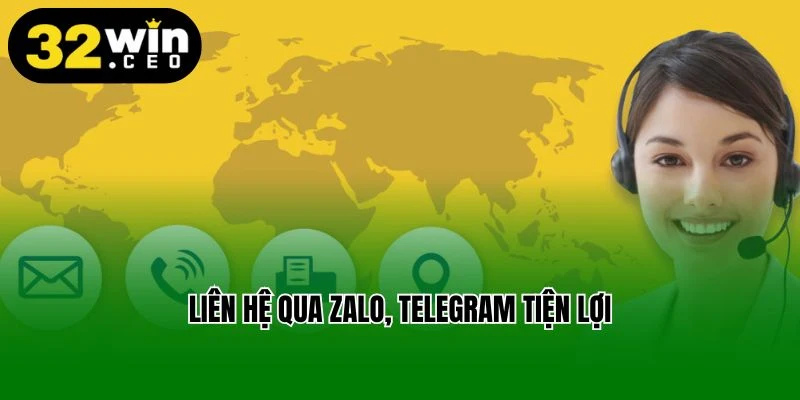 Liên hệ qua Zalo, Telegram tiện lợi